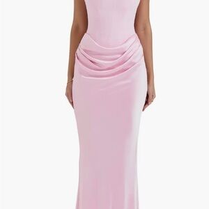 Elegant Pink Evening Gown